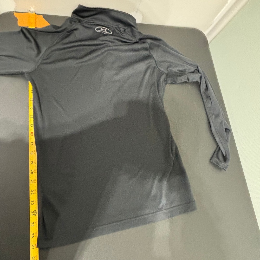 Under Armour HeatGear Black 1/2 Zip Long Sleeve Athletic Shirt SM - Picture 4 of 8